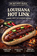 Louisiana Hot Link - Net Weight 800g